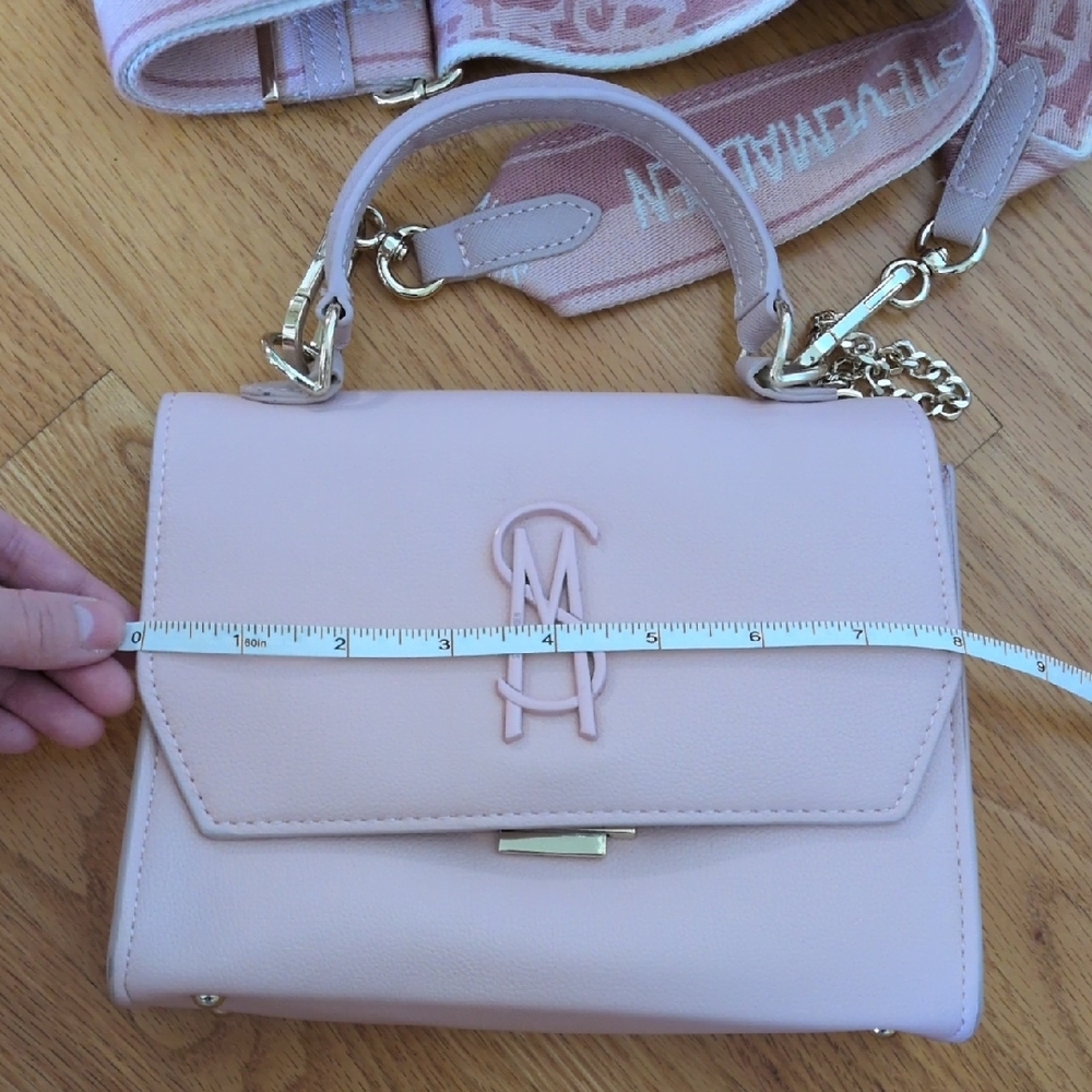 Light Pink Guitar Strap Crossbody Bag - Picture 4 of 16